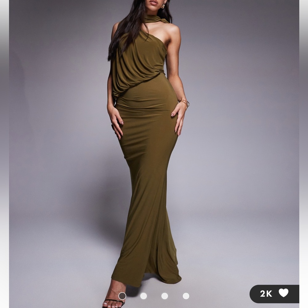 ASOS Olive Green Maxi Dress